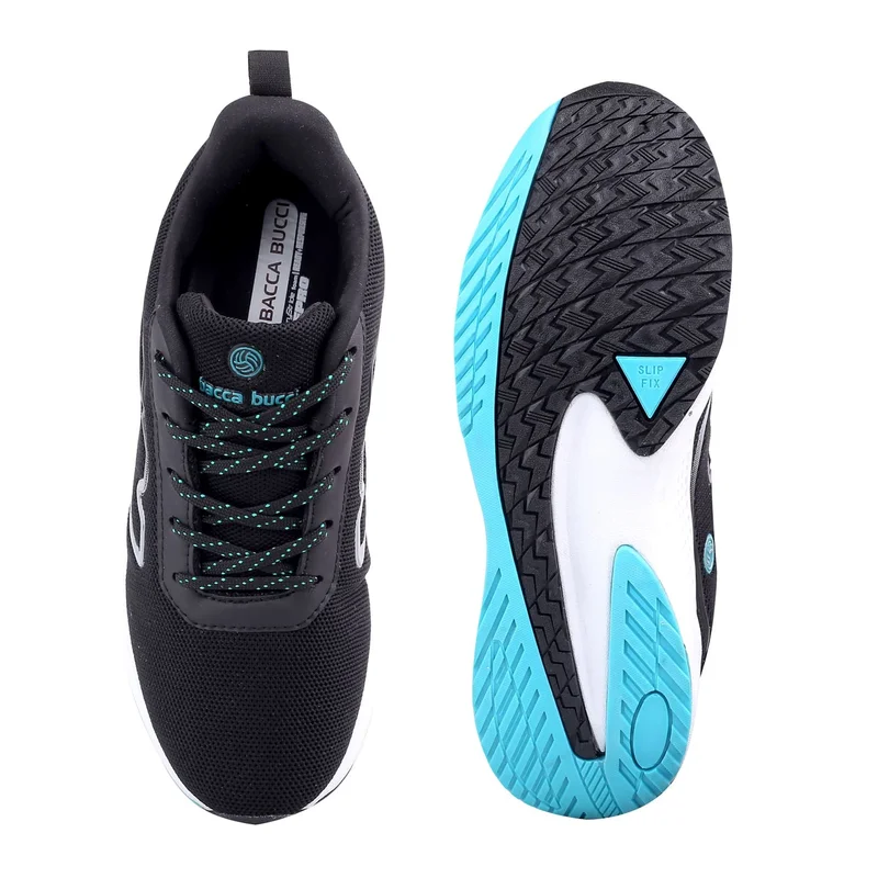 Bacca Bucci Black Essential All-Purpose Running Shoes for Men | Best Price UAE